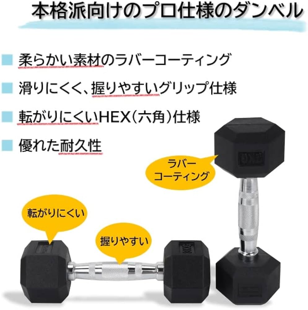 Amazon | FitElite(フィットエリート) HEXダンベル（ヘックス